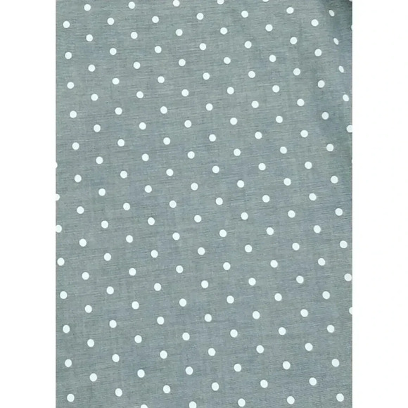Fashion Nova Size XL Men's Sheer Gray White Polka Dots Long Sleeve Cotton Shirt - Picture 6 of 11